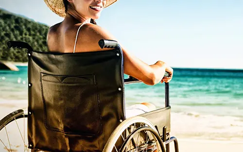 people disabilities beaches halkidiki